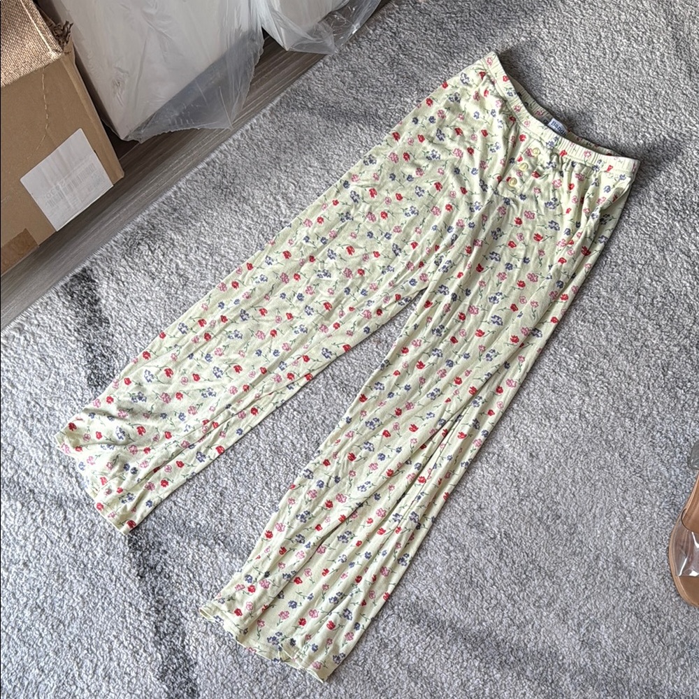 Floral Print Women's Pajama Pants